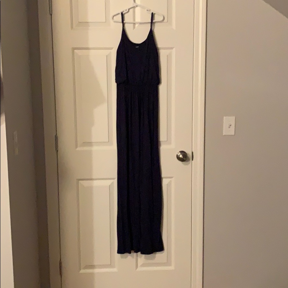 Lush navy blue maxi dress